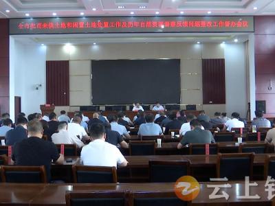 钟祥市督办批而未供土地和闲置土地处置及历年自然资源督察反馈问题整改工作