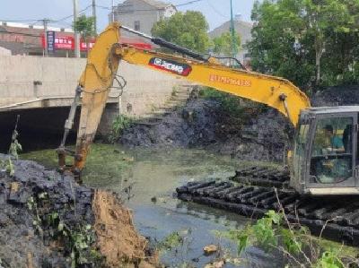 皇庄街道：河道清淤保畅通 岸绿水清焕新颜