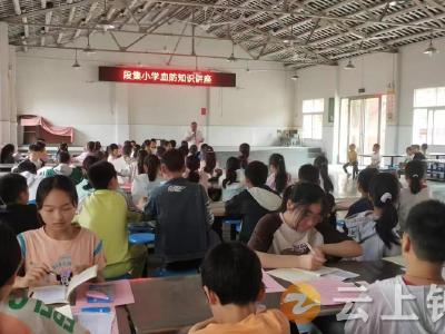 双河镇开展血防知识进校园活动