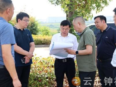 杨孟富在长寿食品产业园调研项目建设情况