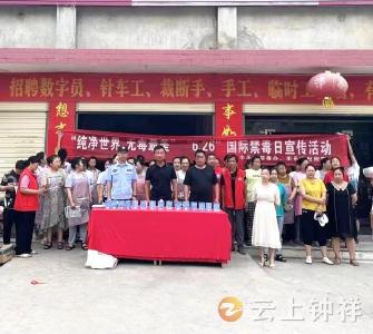 丰乐镇积极开展禁毒宣传活动