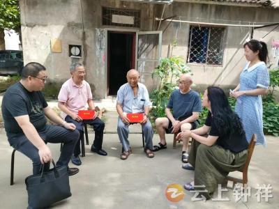 钟祥市退役军人事务局开展“八一”慰问活动