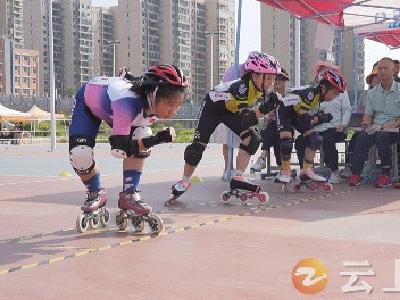 “轮”动青春 激情飞扬 荆门市九运会青少年类轮滑比赛圆满落幕