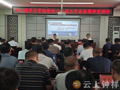 旧口镇开展学习贯彻党的二十届三中全会精神宣讲报告会