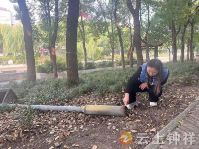 路灯损坏存隐患 网格员及时上报解民忧