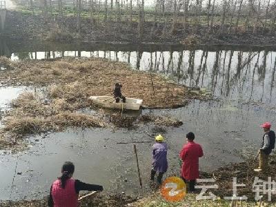 旧口镇：干群协力清淤 促河湖环境提升