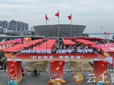 钟祥市2025年“春风行动”招聘会暨第四届年货节 第二届房交会启动