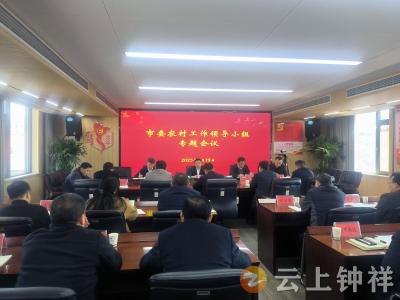 钟祥市委农村工作领导小组召开专题会议