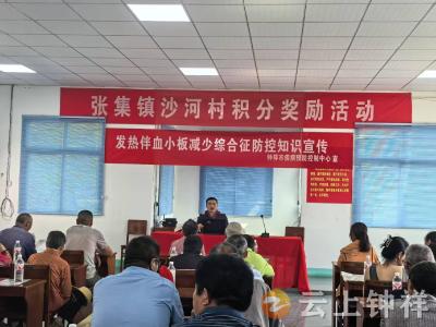 张集镇沙河村开展蜱虫防治宣传 守护村民健康