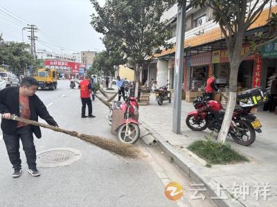 胡集镇开展环境卫生清扫行动 提升镇域“颜值”