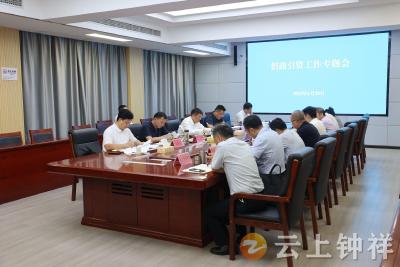 李鹏专题调度招商引资工作