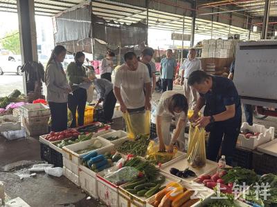 钟祥市开展国家农产品质量安全例行监测工作
