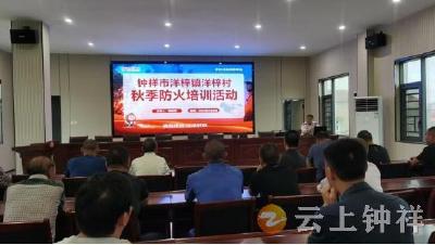 洋梓镇：消防培训进村居 安全意识入人心
