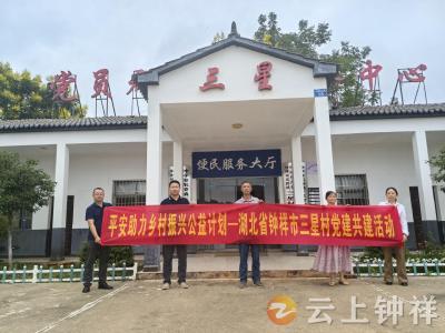 平安财险钟祥支公司与三星村党建共建 共促振兴