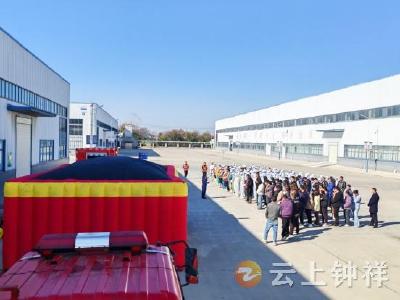 柴湖镇：消防演练进园区 筑牢安全防火墙