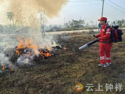 筑牢防火墙！柴湖镇开展2025年森林防火实战演练