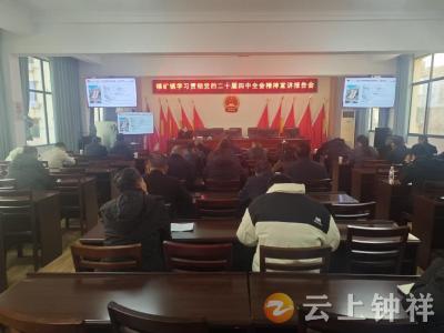 凝聚思想共识 激发奋进力量——磷矿镇深入学习贯彻党的二十届四中全会精神