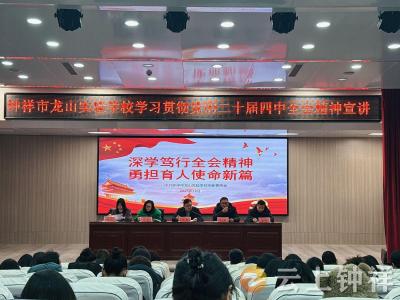 钟祥市龙山实验学校学习贯彻党的二十届四中全会精神