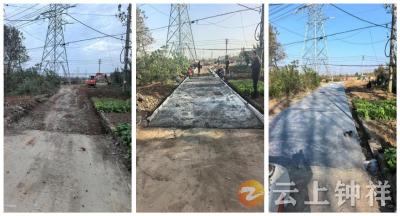 郢中街道高庙社区听民意解民忧：86米“泥巴路”变身水泥路直通民心
