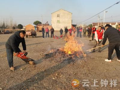 以练筑防！长寿镇汤林村开展灭火实战演练 筑牢乡村安全防线