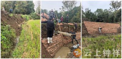 郢中街道高庙社区治“未病”保平安：新建护坡解近忧 清淤疏渠防远患