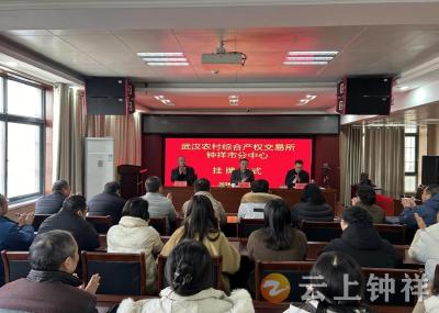 武汉农村综合产权交易所钟祥市分中心挂牌成立