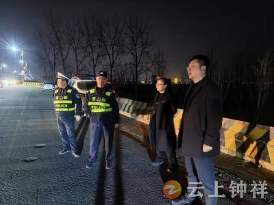 文集镇齐心村：元宵坚守汉江堤 严管燃放护平安