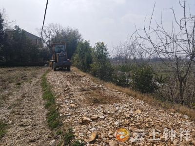 东桥镇清明村：村民齐动手 修补机耕道保春耕