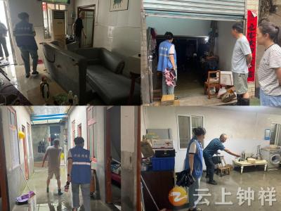 郢中街道新堤社区：雨中有温情 网格暖民心