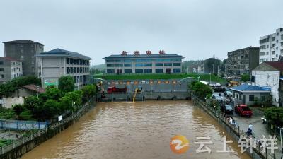 钟祥皇庄电排站：连夜清障排涝 全力应对暴雨积水险情