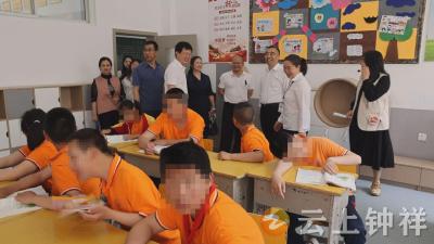 白海峰调研钟祥市特殊教育学校