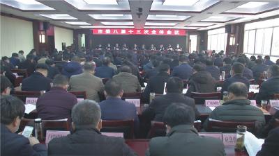 市委八届十三次全体会议召开