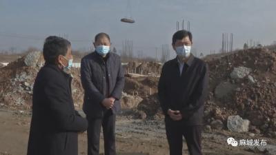 重点项目建设红红火火 蔡绪安现场加油打气