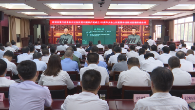 麻城集中收听收看庆祝中国共产党成立100周年大会现场直播