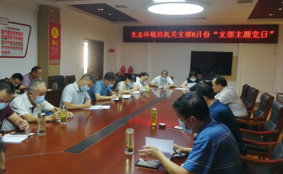 黄冈市生态环境局麻城市分局召开8月份“支部主题党日”活动
