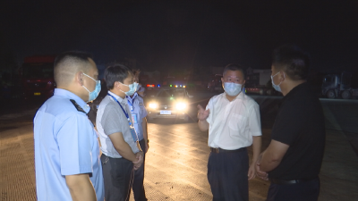 汪国兵检查督导石材产业园疫情防控工作