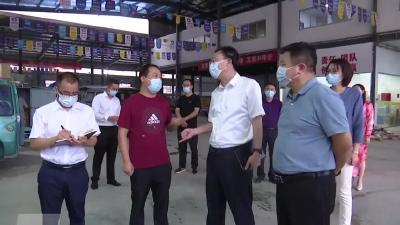 蔡党明到麻城调研农村寄递物流体系建设工作