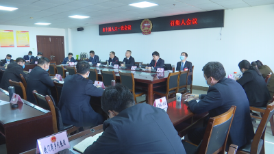 【聚焦两会】市十届人大一次会议举行代表团召集人会议