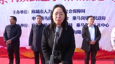 2022年“春风行动”首站乘马岗镇专场招聘会首战告捷