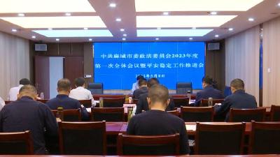 市委政法委员会召开2023年第一次全体会议