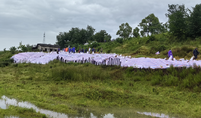 铁门岗乡：迎风斗雨 筑牢防汛一线坚强堡垒