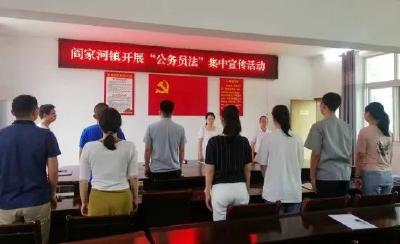 阎家河镇开展《公务员法》宣传学习活动