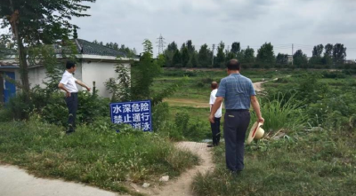 白果镇陈铺村开展防溺水宣传活动