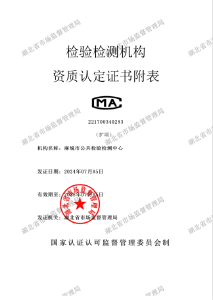 市公共检验检测中心顺利获得2024年资质认定扩项证书