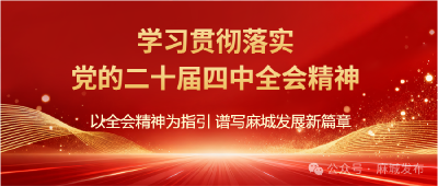 【学习贯彻落实党的二十届四中全会精神】以全会精神为指引 谱写麻城发展新篇章（二）