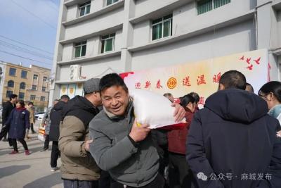 市总工会迎新春送温暖