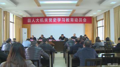 【学党史 明初心】县人大常委会机关召开党史学习教育动员会