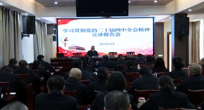 【宣讲进行时】县市场监督管理局举行学习贯彻党的二十届四中全会精神宣讲报告会