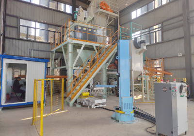 【奋进远安】栖凤新材料有限公司全自动砂浆混合线进入试运行阶段