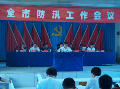 郝胜勇主持召开长江干堤防汛工作督办会